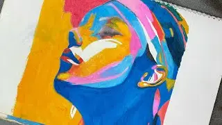 DRAWING AND PAINTING A PORTRAIT OF A COLORFUL WOMAN TUTORIALS 
