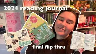 2024 reading journal final flip thru! 📓💫 + movie journal