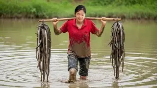 Harvest 500kg Eels in Swamp Goes To Market Sell , Fishing Skills | Susan Daily Life