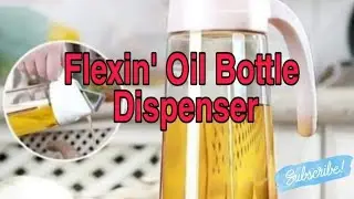 Flexin' Oil Bottle Glass Dispenser #kitchentools #oilbottle#glassdispenser #dispenser