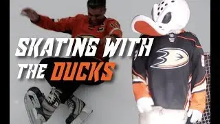 Crazy Ice Skating on the Anaheim Ducks Rink 😎⛸🏒