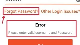 Paytm Mall Forgot, Reset, And Change Password || Please Enter Valid Username and Password Problem