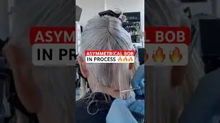 ASYMMETRICAL BOB IN PROCESS: Complete Tutorial Linked Below! ✂️🔥