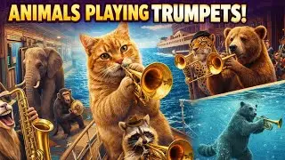 ANIMALS PLAYING TRUMPETS?! 🐱🎺 Wild Animal Music Show You&rsquo;ve Never Seen!