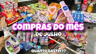COMPRAS DO MÊS NO ASSAÍ ATACADISTA 💕GASTEI MUITO?? Vlog no mercado! Glaucia Moura