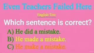 Even Teachers Failed This English Question 😱 | Only 1 Sentence Is Correct!