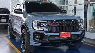 The Ford Everest Trend With Handsome Modified Gray Features Full Victor Body Kit Thailand Review