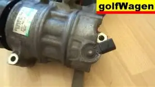 VW Golf 5 AC solenoid valve change /AC system repair/