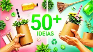 50+ IDEIAS DE ARTESANATO COM GARRAFAS PLÁSTICAS, VASSOURAS E PAPELÃO | TRANSFORME SUA CASA E JARDIM