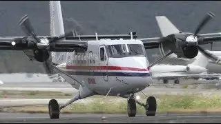 Winair DHC-6 Twin Otter Takeoff at St. Maarten 2019