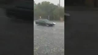 fuerte granizo en ciudad evita