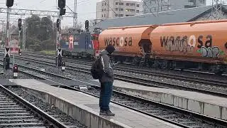 Trans Cargo 2297 - Lokomotiva UČKA H - THM TC i Wascosa vagoni kroz Zg.Zapadni.