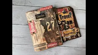 SS Digital Studio Masculine/Travel folio journal #vintagefolio