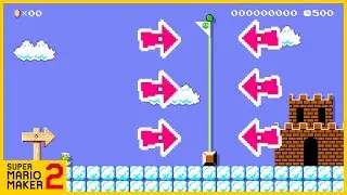 Touch the flagpole to win! // Super Mario Maker 2 Troll Levels