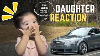 Daughter’s first car ride along and reaction in my Mk1 Audi TT 3.2