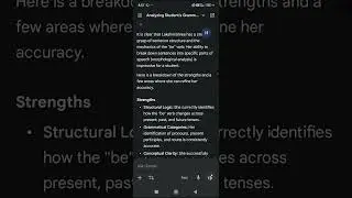 Gemini AI's comments on my student Lakshmishree's parsing of a few sentences with the verb 'to be'.