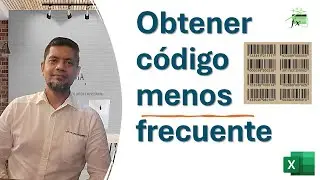 Obtener código menos frecuente - Excel 365