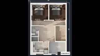 25'x35' - 2 - BHK VASTU PLAN WITH PARKING & SITOUT - 875 SQFT By VINGINEER&trade; ( www.vingineer.com )