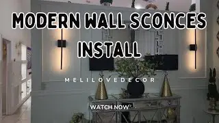 New 2025 Home Decorating Ideas/Modern light wall sconces Install. #moderndecor #homeupgrades