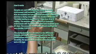 Drying shrinkage test