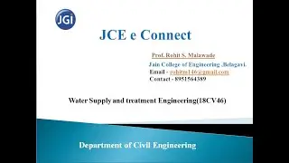 JCE CV Water Supply (18CV46) Fire demand problem