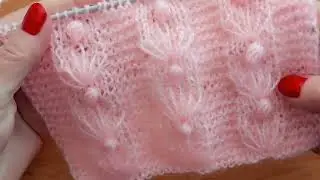 Красиво 👍 и элегантно ! Узор спицами для кофточки, свитера, джемпера. 