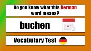 Can you guess 20/20? - German Vocabulary Test for Beginners