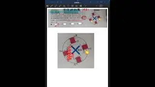 全國區學測模擬考_自然_電流磁效應。無刷馬達的螺線圈磁場判斷。
