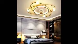 Dazuma_Ceiling Fans_Creative Intelligent Mute Stepless Dimming LED Nordic Ceiling Fan Light