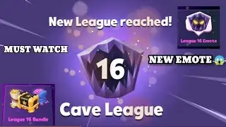 ZOOBA NEW CAVE LEAGUE 😱😱FREE LEAGUE 16 EMOTE 😍