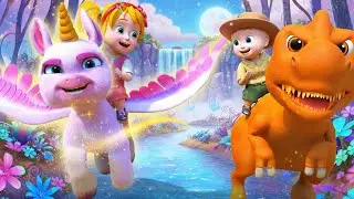 Power Animal Race Adventure 🦖🦄🐬 | Fun Kids Story | 3D Cartoon for Toddlers