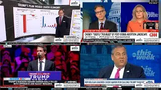 Cheney on abortion. Trump will tank economy. Trump's Madison Square Garden hate fest. Chris Christie