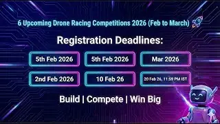 Drone Racing Competitions 2026 🚁 | Feb&ndash;March FPV & Autonomous Events