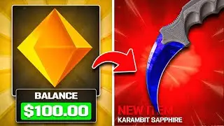 I Tried Turning $100 Deposit To KARAMBIT!? (CLASH.GG CASE BATTLES)