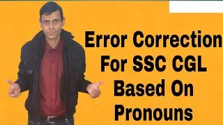 ERROR CORRECTION  FOR COMPETITIVE EXAMS ON #Competitive # English.