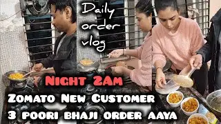 Night 2 Am 3 Poori Bhaji ka New Customer ne kiya Order | Customer ne di 5⭐ ki ranting