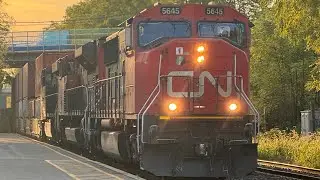 CN A422W With an EMD Leader with a wave from the engineer!