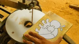 Fastest Way to Cut the Ladybug🐞puzzle with JIGSAW MACHINE | satisfying video