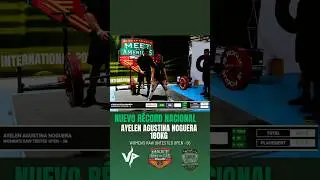 &iexcl;Nuevo r&eacute;cord nacional! Ayelen Agustina Noguera categor&iacute;a  Raw Untested Open&nbsp;-56 #powerlifting