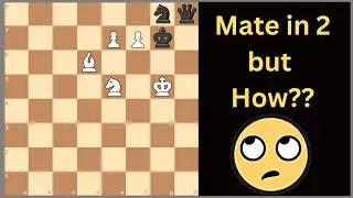 Beautiful Checkmate in 2 Moves Puzzle for white here!