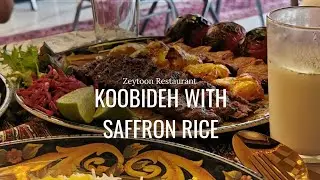 Delicious Saffron Chicken Kebab & Lamb Koobideh with Saffron Rice