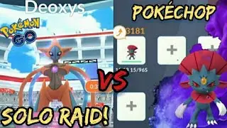1 Shadow Weavile Vs Deoxys Attack Forme -[ SOLO RAID ]- 1 player - Pok&eacute;mon Go