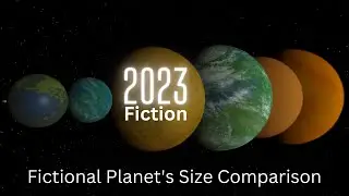 Fictional Planet's Size Comparison 3D - True Scale!