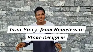 How A Ghanaian Homeless Boy Become A Stone Design || life story || Stone Masonry || Construction 