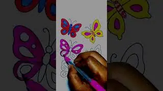 🦋 Magical Butterfly Coloring for Kids 🌈 | Satisfying Color Fill | Cuddly Colors TV