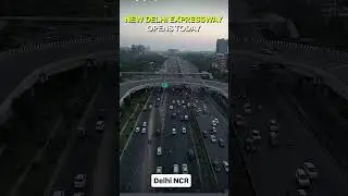 Noida to Delhi Airport in just 20 Min #expressway #viral #delhigate #dwarkaexpressway #noida