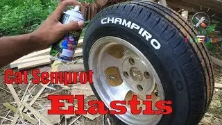 Cara Mengecat Huruf Roda dengan Cat Semprot Elastis/Karet.