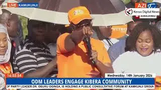'Tuko pale Baba Raila alituacha!' MP Beatrice Elachi tells Kibera residents!!