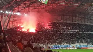 OM MONACO | L'ENTR&Eacute;E &Eacute;LECTRIQUE DES JOUEURS SIFLLER TIFO