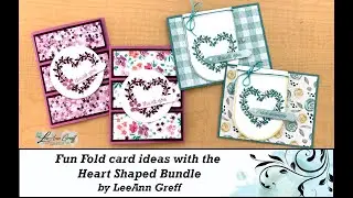 Heart Shaped fun fold cards
